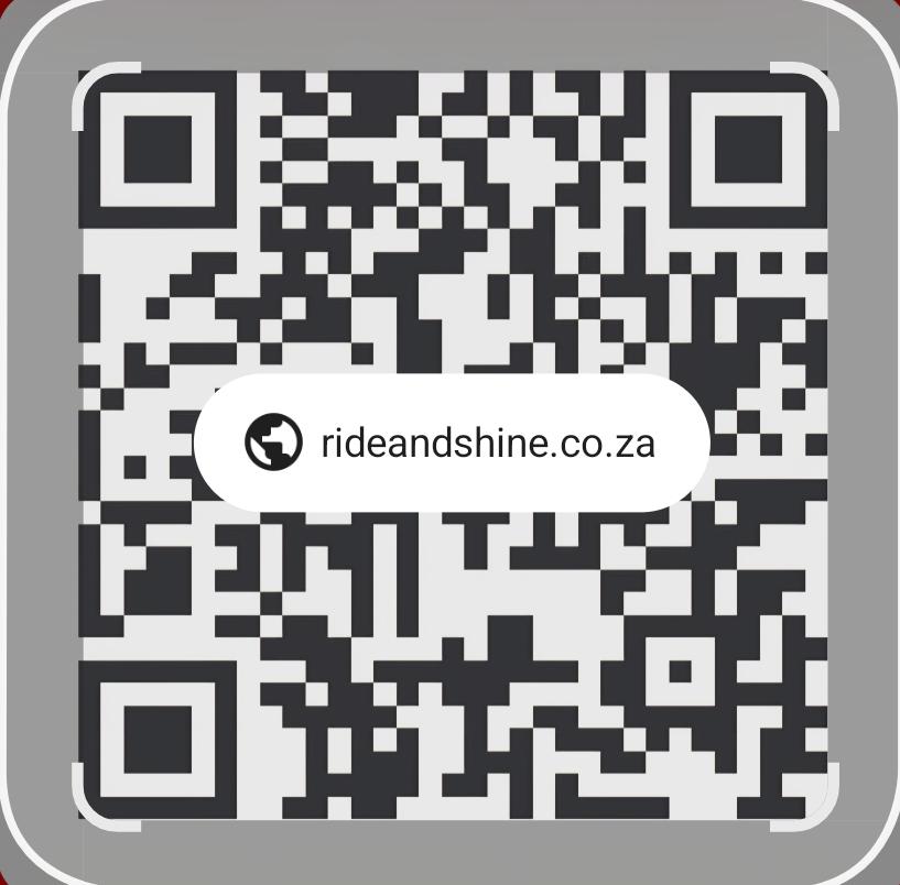 Scan to visit Ride and Shine Car Wash website